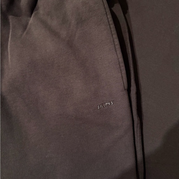 SKIMS Women’s Boyfriend Straight Leg Cotton Pants size Large L in Espresso - Picture 7 of 7